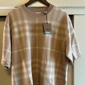 Men's Burberry Short-Sleeve Sweater Shirt